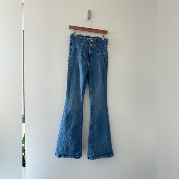 FREE PEOPLE Jayde Jeans in Sunburst Blue 28 - Picture 8 of 12